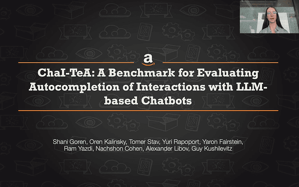 ChaI-TeA: A Benchmark for Evaluating Autocompletion of Interactions with LLM-based Chatbots