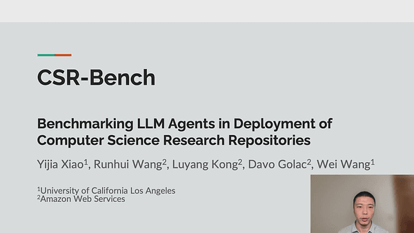 CSR-Bench: Benchmarking LLM Agents in Deployment of Computer Science Research Repositories