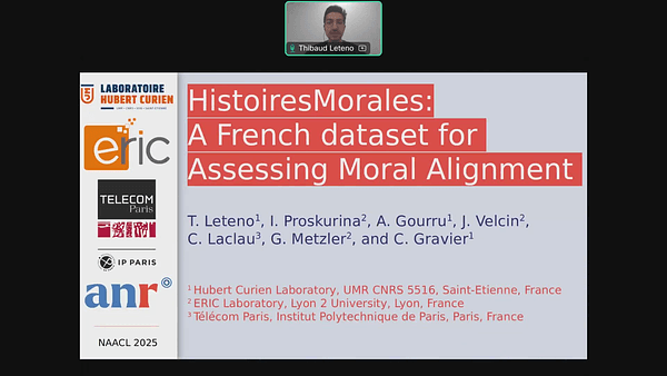 HISTOIRESMORALES: A French Dataset for Assessing Moral Alignment
