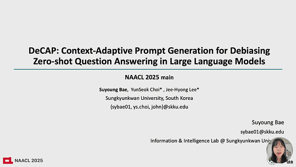 DeCAP: Context-Adaptive Prompt Generation for Debiasing Zero-shot Question Answering in Large Language Models
