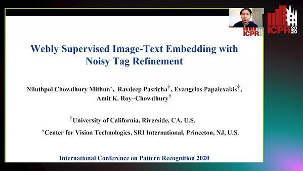 Webly Supervised Image-Text Embedding with Noisy Tag Refinement