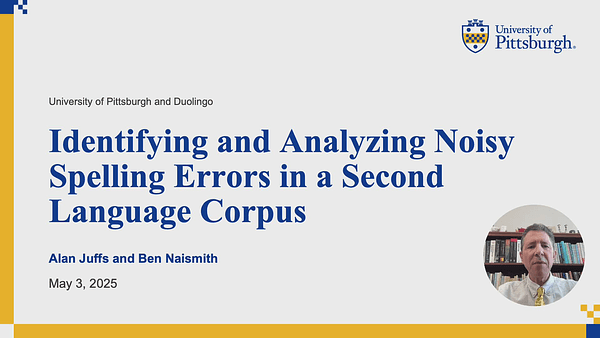 Identifying and analyzing 'noisy' spelling errors in a second language corpus