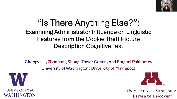``Is There Anything Else?'': Examining Administrator Influence on Linguistic Features from the Cookie Theft Picture Description Cognitive Test