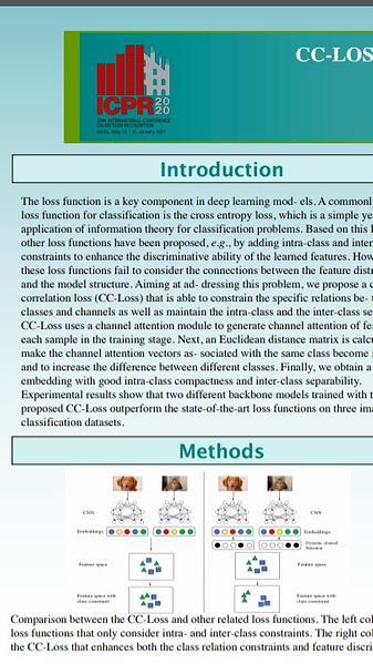 CC-LOSS: Channel Correlation Loss For Image Classification