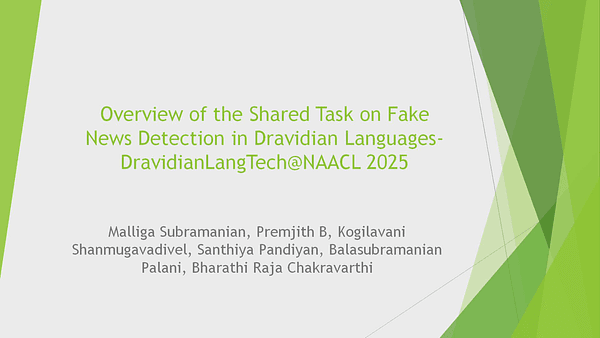 Overview of the Shared Task on Fake News Detection in Dravidian Languages-DravidianLangTech@NAACL 2025