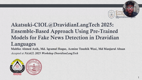 Akatsuki-CIOL@DravidianLangTech 2025: Ensemble-Based Approach Using Pre-Trained Models for Fake News Detection in Dravidian Languages