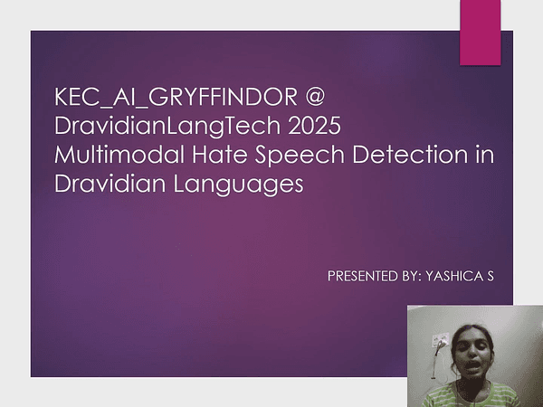 KEC_AI_GRYFFINDOR@DravidianLangTech 2025: Multimodal Hate Speech Detection in Dravidian languages