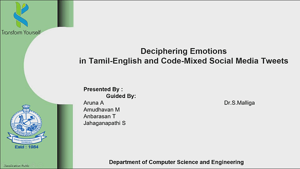 KEC-Elite-Analysts@DravidianLangTech 2025: Deciphering Emotions in Tamil-English and Code-Mixed Social Media Tweets