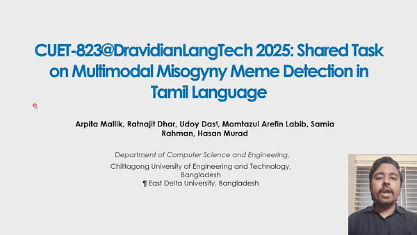 CUET-823@DravidianLangTech 2025: Shared Task on Multimodal Misogyny Meme Detection in Tamil Language