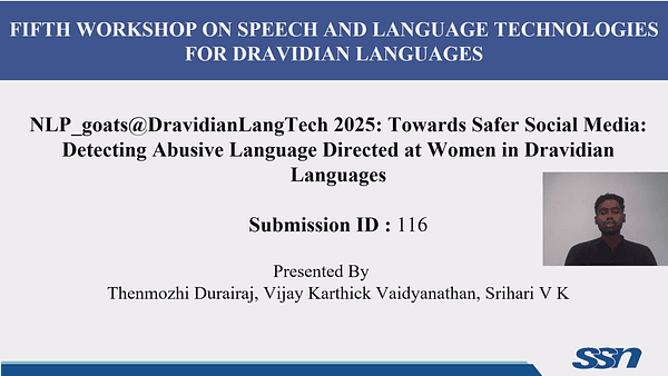 NLP_goats@DravidianLangTech 2025: Towards Safer Social Media: Detecting Abusive Language Directed at Women in Dravidian Languages