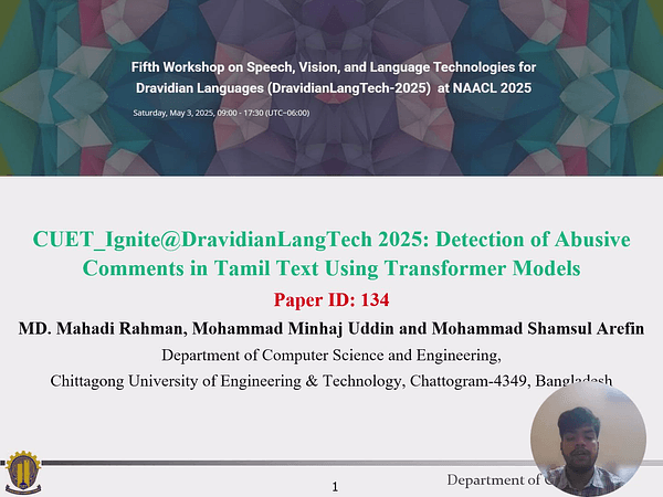 CUET_Ignite@DravidianLangTech-NAACL2025: Detection of Abusive Comments in Tamil Text Using Transformer Models