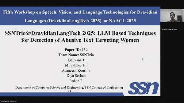 SSNTrio@DravidianLangTech2025: LLM Based Techniques for Detection of Abusive Text Targeting Women