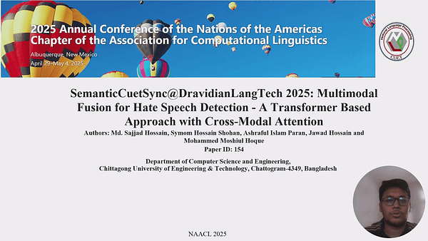 SemanticCuetSync@DravidianLangTech 2025: Multimodal Fusion for Hate Speech Detection - A Transformer Based Approach with Cross-Modal Attention