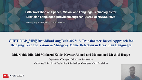 CUET-NLP_MP@DravidianLangTech 2025: A Transformer-Based Approach for Bridging Text and Vision in Misogyny Meme Detection in Dravidian Languages