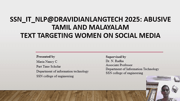 SSN_IT_NLP@DravidianLangTech 2025: Abusive Tamil and Malayalam Text targeting Women on Social Media
