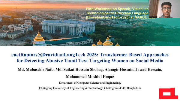 cuetRaptors@DravidianLangTech 2025: Transformer-Based Approaches for Detecting Abusive Tamil Text Targeting Women on Social Media