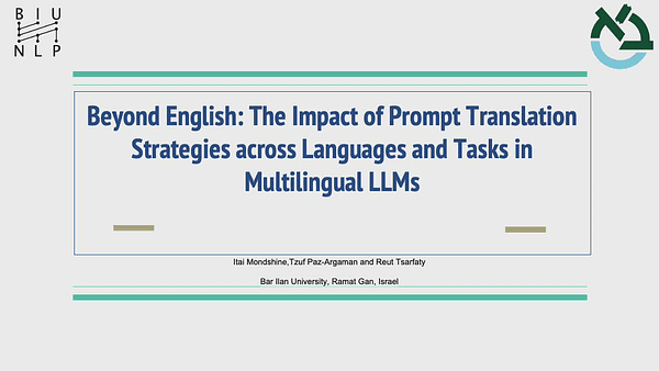 Beyond English: The Impact of Prompt Translation Strategies across Languages and Tasks in Multilingual LLMs