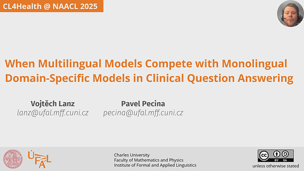 When Multilingual Models Compete with Monolingual Domain-Specific Models in Clinical Question Answering