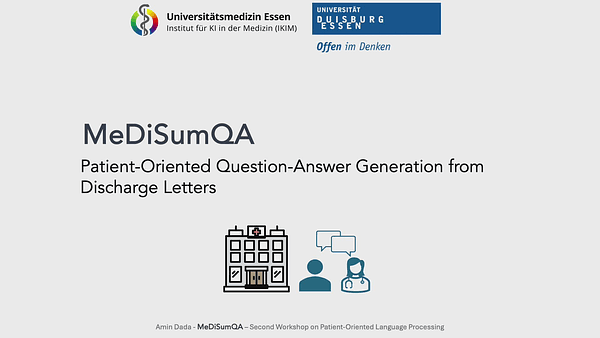 MeDiSumQA: Patient-Oriented Question-Answer Generation from Discharge Letters
