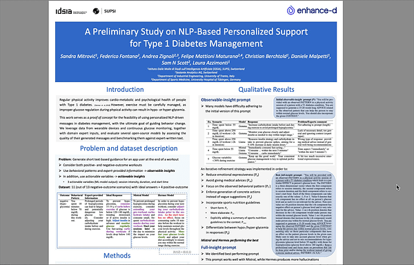 A Preliminary Study on NLP-Based Personalized Support for Type 1 Diabetes Management