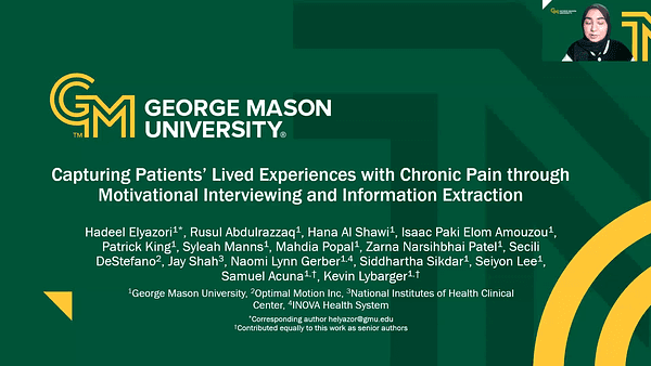 Capturing Patients' Lived Experiences with Chronic Pain through Motivational Interviewing and Information Extraction