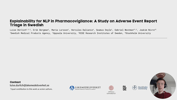 Explainability for NLP in Pharmacovigilance: A Study on Adverse Event Report Triage in Swedish