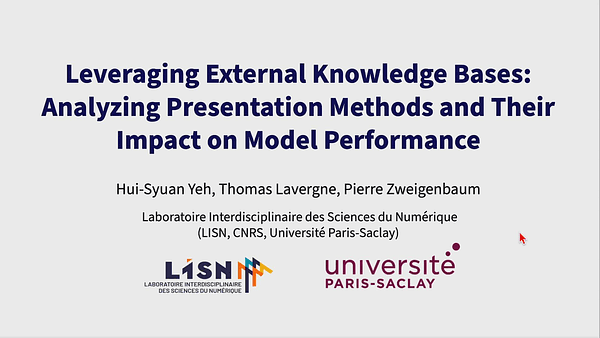 Leveraging External Knowledge Bases: Analyzing Presentation Methods and Their Impact on Model Performance