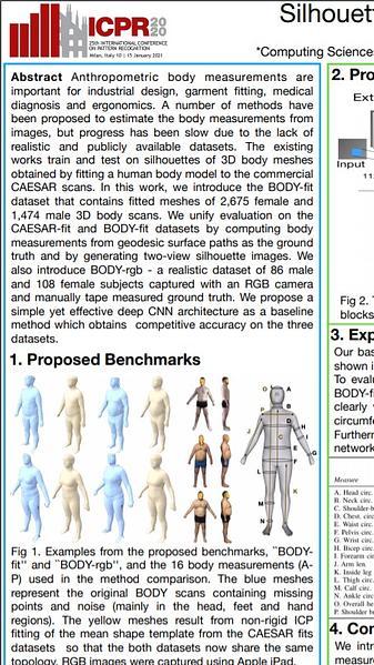 Silhouette Body Measurement Benchmarks