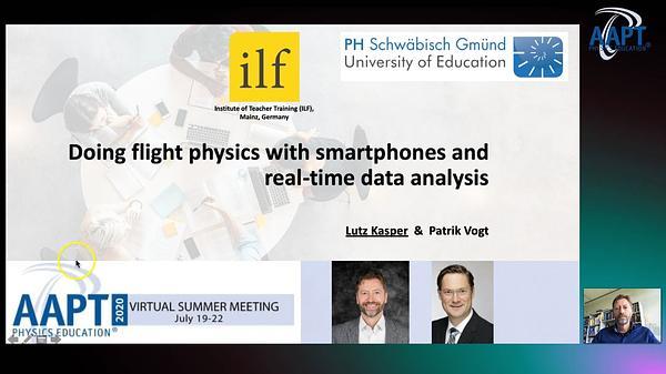 Doing Flight Physics with Smartphones and Real-time Data Analysis