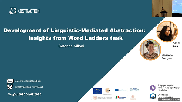 Development of Linguistic-Mediated Abstraction: Insights from Word Ladders task