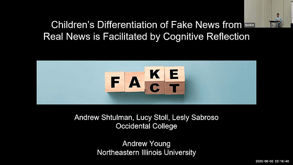 Children's Differentiation of Fake News from Real News is Facilitated by Cognitive Reflection