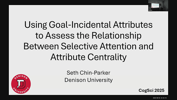 Using Goal-Incidental Attributes to Assess the Relationship Between Selective Attention and Attribute Centrality