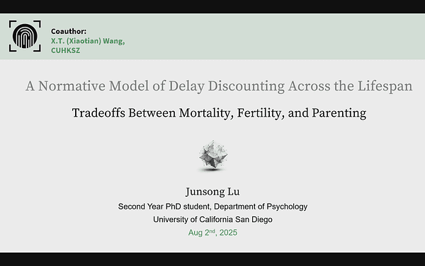 A Normative Model of Delay Discounting Across the Lifespan: Tradeoffs Between Mortality, Fertility, and Parenting