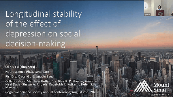 Longitudinal stability of the effect of depression on social decision-making