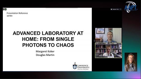 Advanced Laboratory at Home: From Single Photons to Chaos