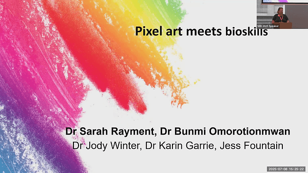 When Pixel art meets bioskills
