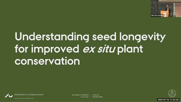 Understanding seed longevity for improved ex situ plant conservation