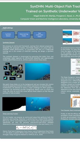 SynDHN: Multi-Object Fish Tracker Trained on Synthetic Underwater Videos
