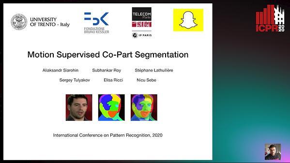 Motion supervised co-part segmentation