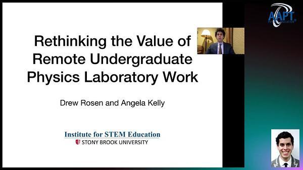 Rethinking the value of remote undergraduate physics laboratory work