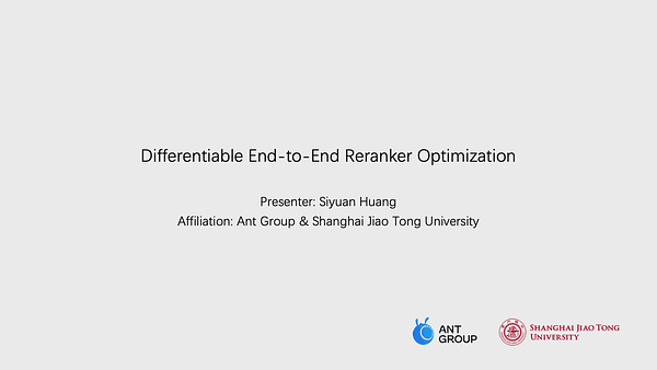 Gumbel Reranking: Differentiable End-to-End Reranker Optimization