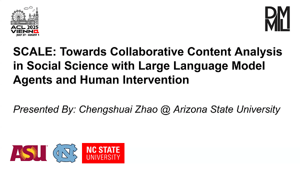 SCALE: Towards Collaborative Content Analysis in Social Science with Large Language Model Agents and Human Intervention