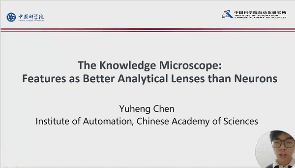 The Knowledge Microscope: Features as Better Analytical Lenses than Neurons