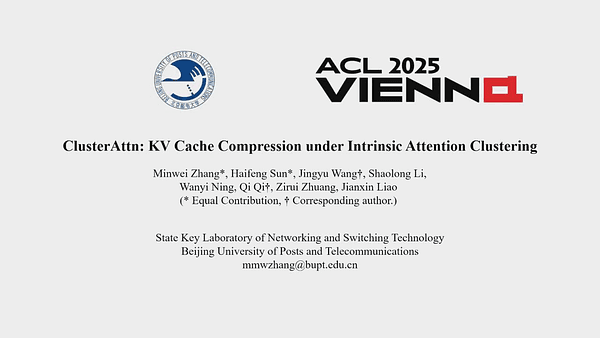 ClusterAttn: KV Cache Compression under Intrinsic Attention Clustering