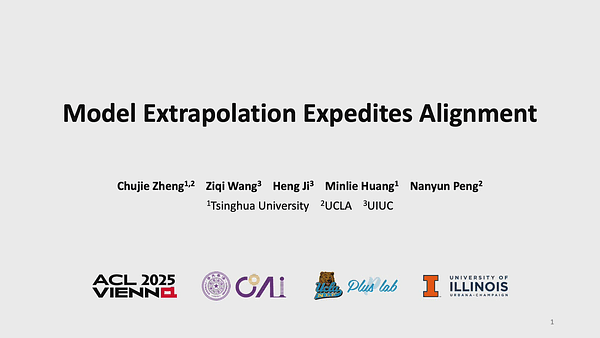 Model Extrapolation Expedites Alignment