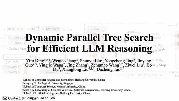Dynamic Parallel Tree Search for Efficient LLM Reasoning