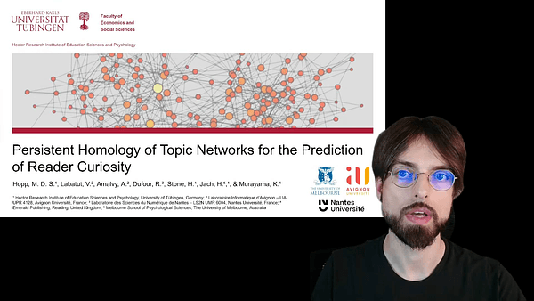 Persistent Homology of Topic Networks for the Prediction of Reader Curiosity