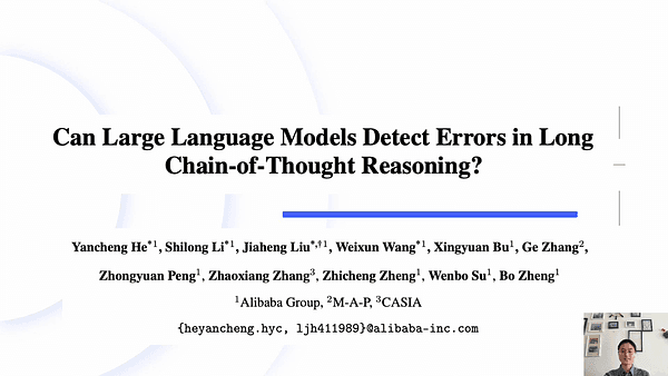 Can Large Language Models Detect Errors in Long Chain-of-Thought Reasoning?