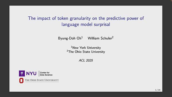 The Impact of Token Granularity on the Predictive Power of Language Model Surprisal