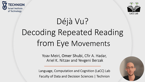Déjà Vu? Decoding Repeated Reading from Eye Movements